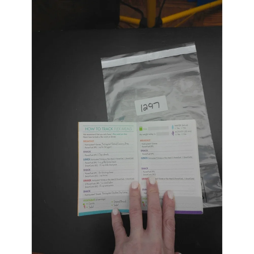 Nutrisystem Daily Tracker Grocery Guide Women OS Purple Excellent Weight Loss